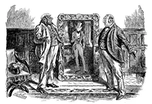 British London satire caricatures comics cartoon illustrations: Painting