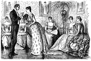 British London satire caricatures comics cartoon illustrations: Party