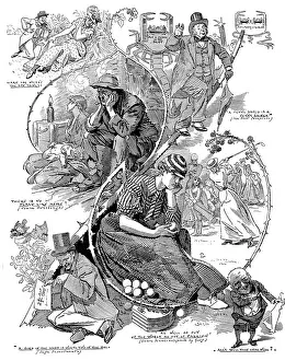 British London satire caricatures comics cartoon illustrations: Proverbs