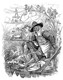 British London satire caricatures comics cartoon illustrations: Saint Izaak