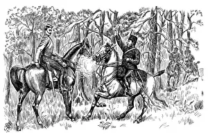 British London satire caricatures comics cartoon illustrations: Saluting