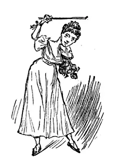 British London satire caricatures comics cartoon illustrations: Violinist