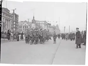 Shanghai Prints: British Marines Landing at Customs Jetty