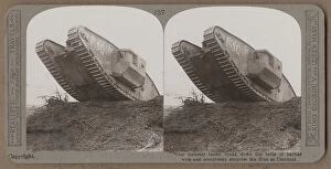 World War I (1914-1918) Gallery: British Mark IV Tank at Cambrai, France