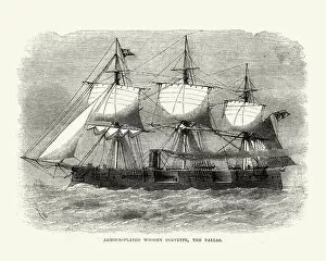 Images Dated 13th March 2017: British Royal Navy Warship HMS Pallas (1865)