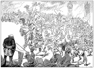 Victorian Satire Prints: British satire caricature comic cartoon illustration