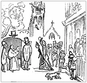 British satire caricature comic cartoon illustration