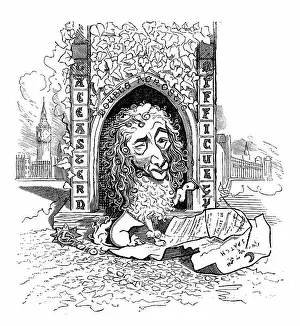Victorian Satire Prints: British satire caricature comic cartoon illustration