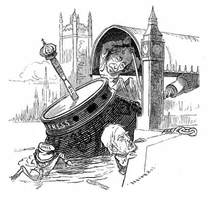 Victorian Satire Prints: British satire caricature comic cartoon illustration