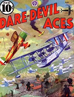 Wwii Prints: British Seaplane Bombers attack Italian Factories