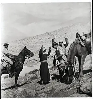 Suspect Prints: British Soldier Frisking Arab Suspect