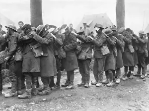 Blind Prints: British Soldiers After Being Blinded by Mustard Gas
