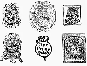 Colony Prints: British Stamps For American Colony Goods
