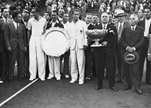 Ambassador Prints: British Team Winning Davis Cup