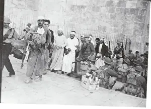 British Troops with Arab Prisoners in Tow