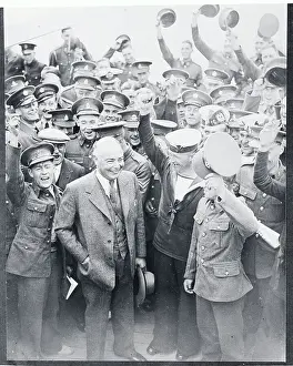 Southampton Prints: British Troops Cheering War Minister