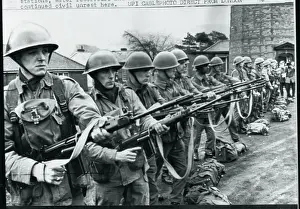 Belfast Prints: British Troops Take Guard in Ireland