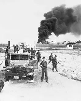 British Troops Moving Through Port Said