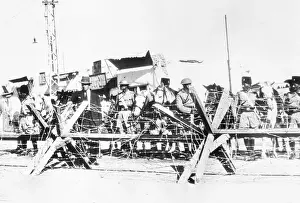 Palestine Prints: British Troops Securing Area