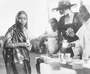 Mumbai Prints: British Woman with Indian Women at Social Dance