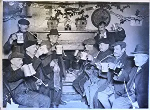 Toast Prints: Brits Smoking, Drinking, Prepare Toast