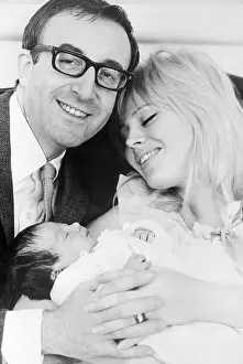 Newborn Prints: Britt Ekland and Peter Sellers with Newborn Daughter