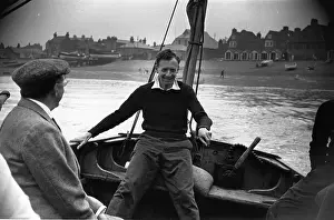 P Britten Benjamin Prints: Britten In Boat