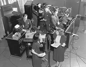 Record Player Prints: Broadcast of Radio Program
