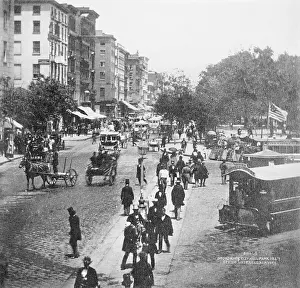 Pedestrian Prints: Broadway and City Hall Park