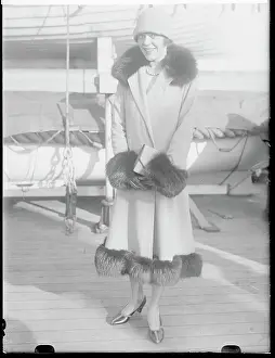 Fur Trim Prints: Broadway Star Marjorie Booth