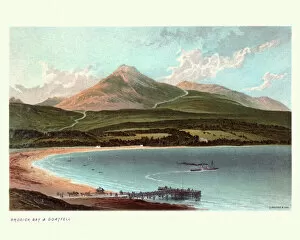 Images Dated 2nd February 2018: Brodick Bay and Goat Fell, Scotland, 19th Century