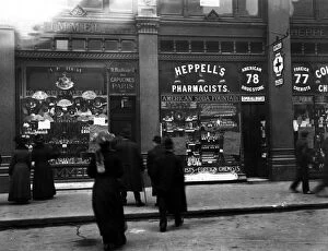 Women's Suffragettes Gallery: Broken Windows of shops in The Strand at Charing Cross, after the Suffragette Demonstration