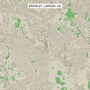 Computer Graphic Collection: Bromley London UK City Street Map