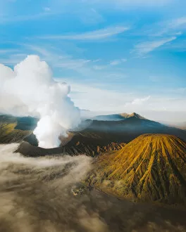 Abstract Aerial Art Prints Gallery: Bromo Volcano Indonesia