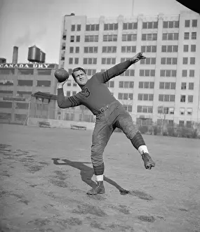 Chicago Bears Prints: Bronco Nagurski Throwing Football