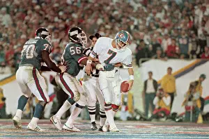 Football Uniform Prints: Bronco Quarterback John Elway