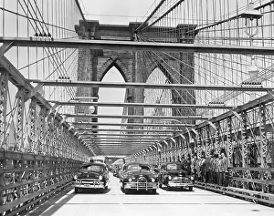 Inaugural Prints: Brooklyn Bridge New Road Opened to Traffic