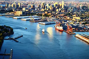 Jerry Trudell Aerial Photography Collection: Brooklyn waterfront from the air