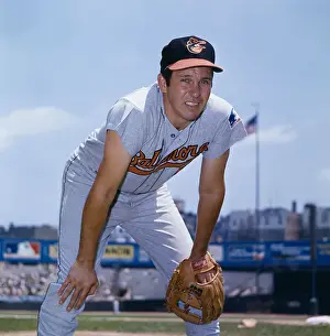 Infielder Prints: Brooks Robinson in Playing Position