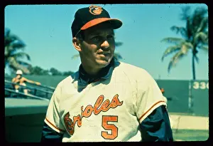 Brooks Robinson Posing in Orioles Uniform