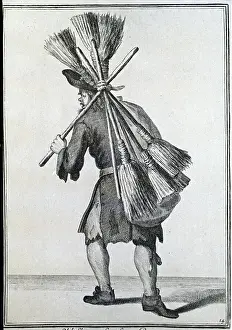 Broom Prints: Broom Salesman Of Old London