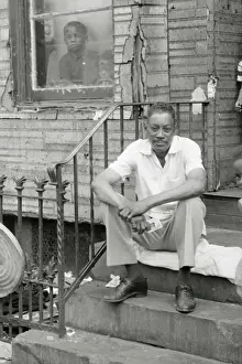 Brother Bullock Sitting on Steps
