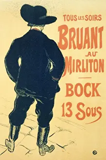 Henri De Toulouse Lautrec Prints: Bruant au Mirliton