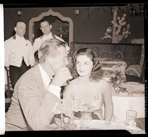 Socialite Prints: Bruce Cabot and Brenda Frazier at Club