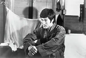 Bruce Lee Appearing Pensive