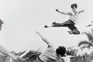 Bruce Lee Jumping in the Air