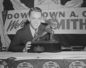 Bruce Smith with His Trophy