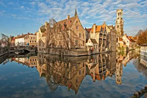 Images Dated 25th February 2016: Bruges Reflections in The Canal
