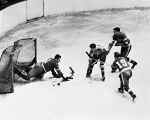 Ice Rink Prints: Bruins Trip Red Wings
