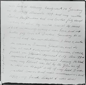 Handwriting Prints: Bruno Hauptmann Self Autobiography